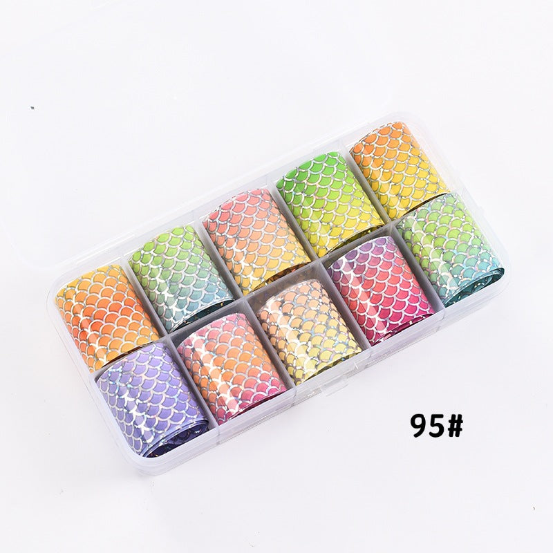 Suit Plaid Snake Leopard Flower Fluorescent Nail Stickers