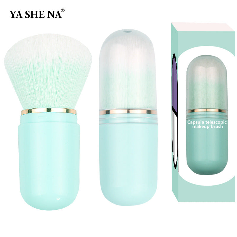 Yasna Retractable Cosmetic Brush Portable Capsule Makeup Brushes Accessories