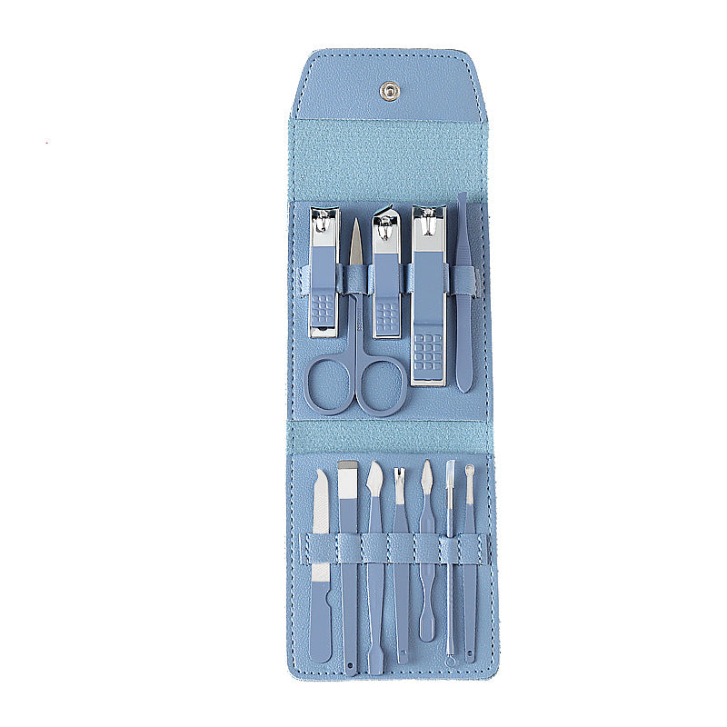 Folding Bag Scissor Manicure Beauty Clippers Nail Tool Set