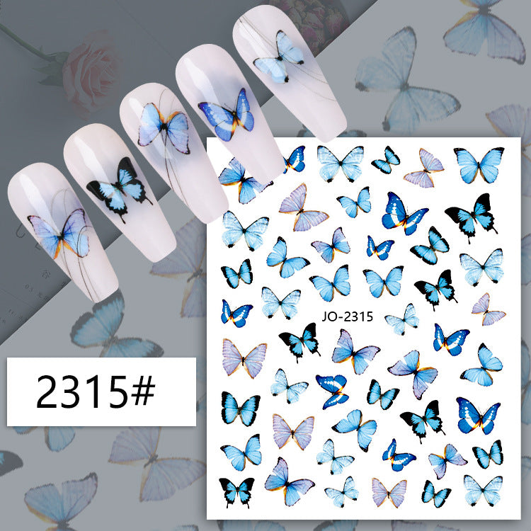 Butterfly Beauty Decals Colorful Small Decorative Nail Stickers