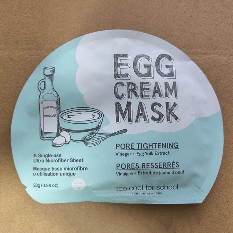 Masque Cool Egg Jaune Soin du visage éclaircissant et nourrissant en une seule pièce