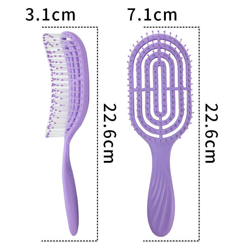 Massage Hollow Hairdressing Fluffy Increased Skull Hair Brushes & Combs