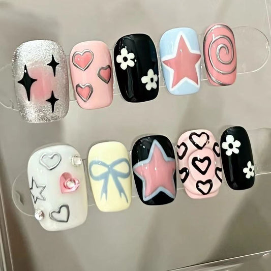 Nail Art unique et fait main avec des pointes Wear Iti