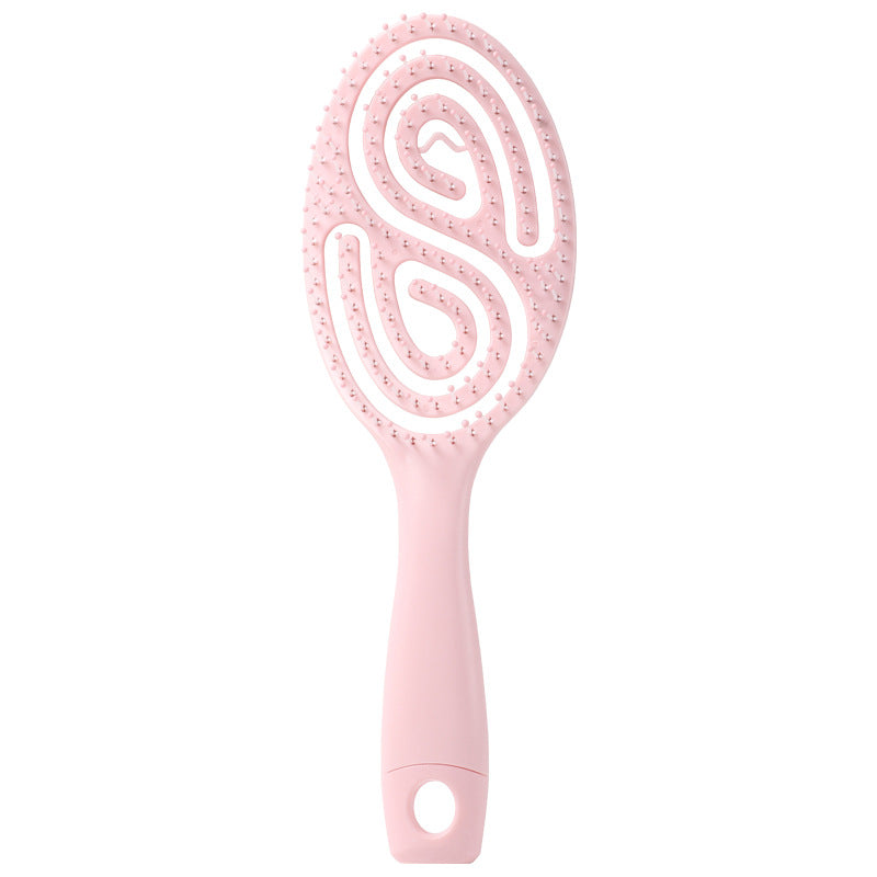 Brosses et peignes à cheveux bouclés longs à coussin d'air pour femmes en forme de macaron mignon