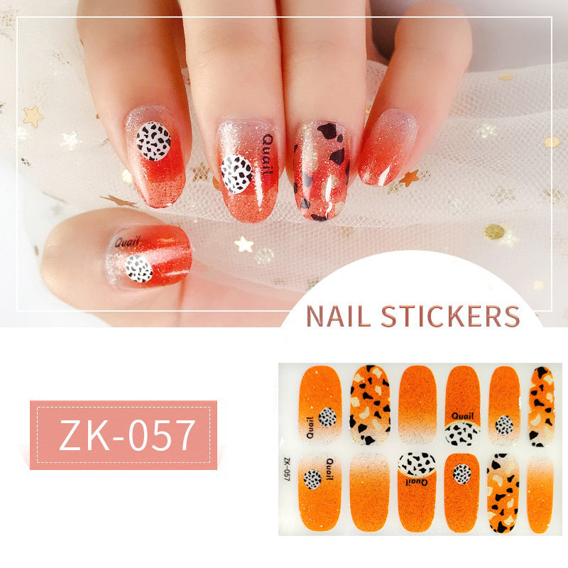 Finger Full Oil Film Manicure Implement Nail Stickers