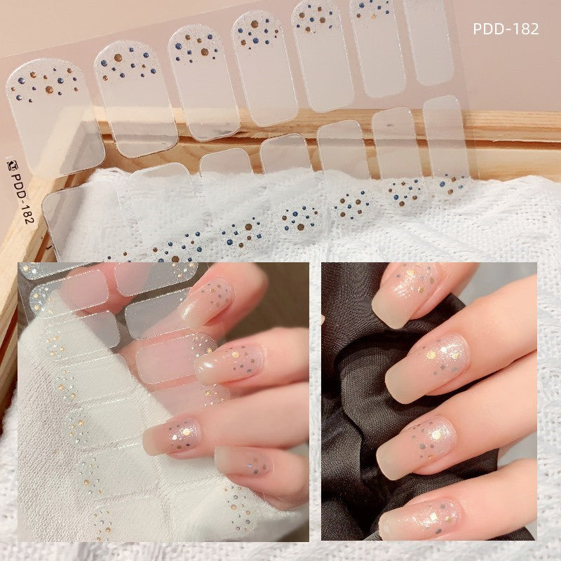 Love Waterproof Durable Applique Finished Patch Nail Art