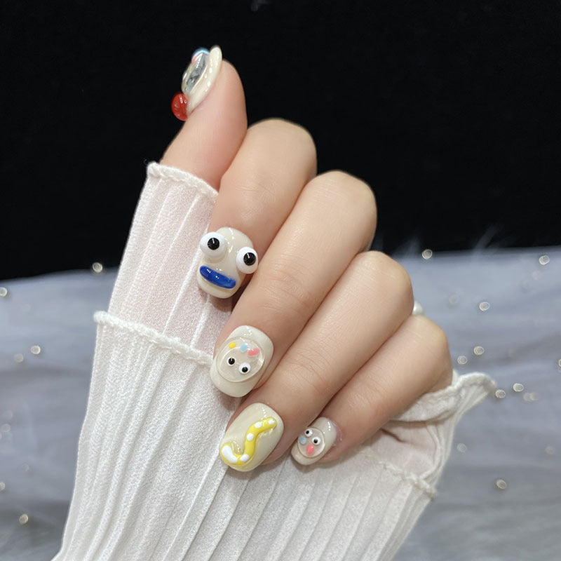 Handmade Wear Small Eyes Funny Personality Nail Stickers