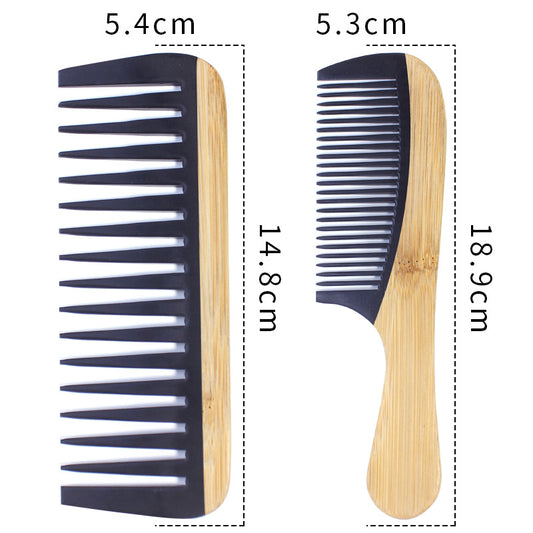 Bamboo Splicing Bakelite Portable Home Hairdressing Hair Brushes & Combs