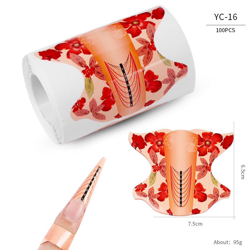 Paper Holder French Therapy Extension Butterfly Nail Tool Set