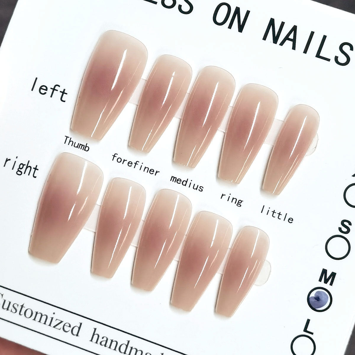 Desire Style Blush French Detachable Tip Nail Stickers