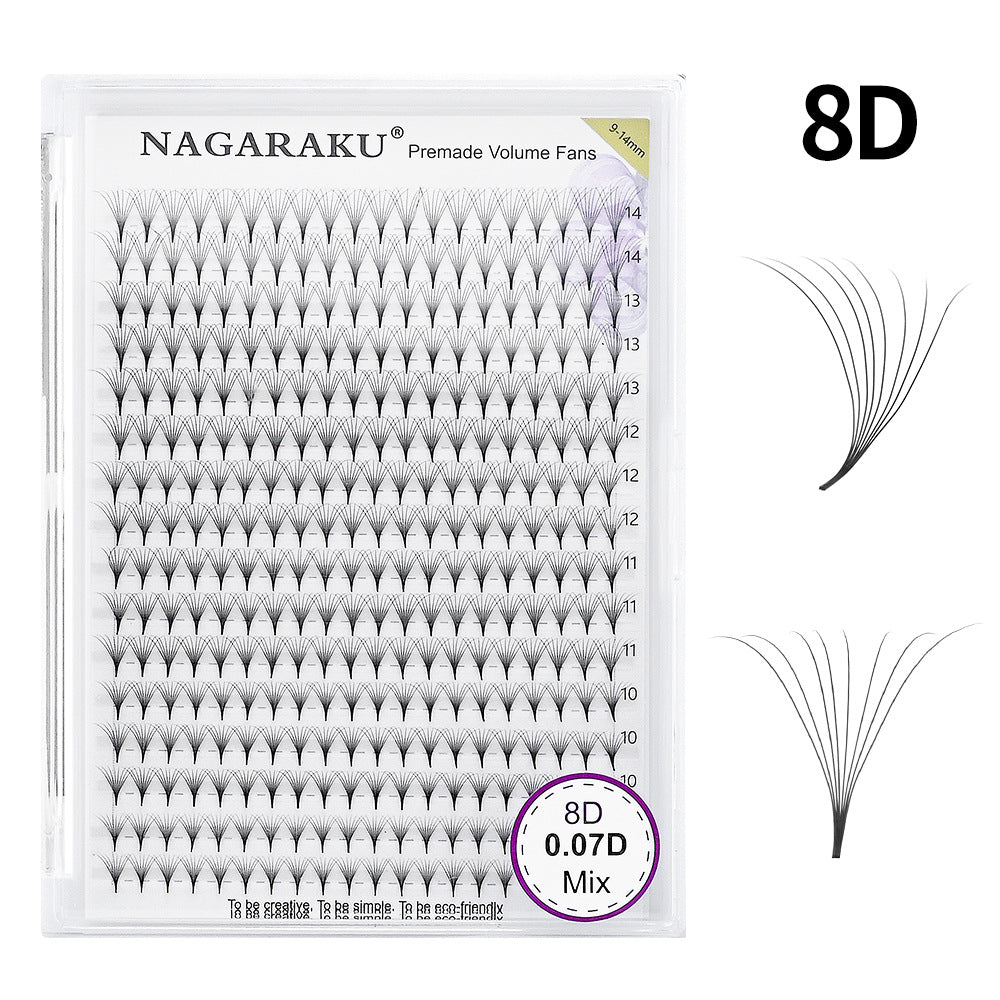 Boîte à embouts individuels pour faux cils avec distribution mixte