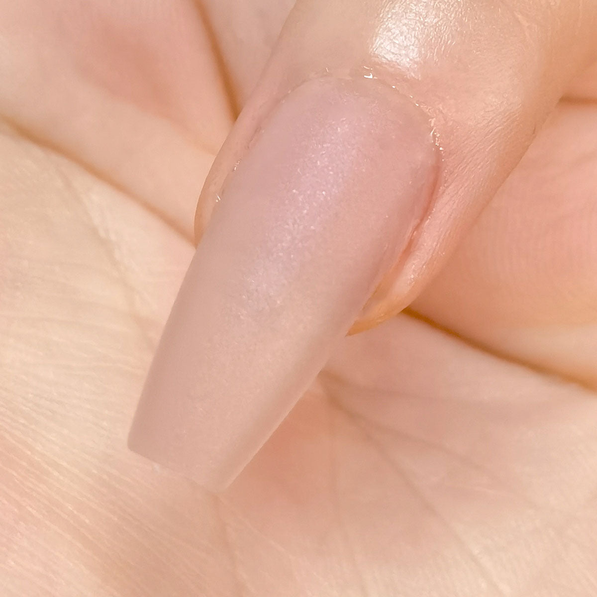 Embout d'usure solide givré sans couture coloré préfabriqué standard nude nail art