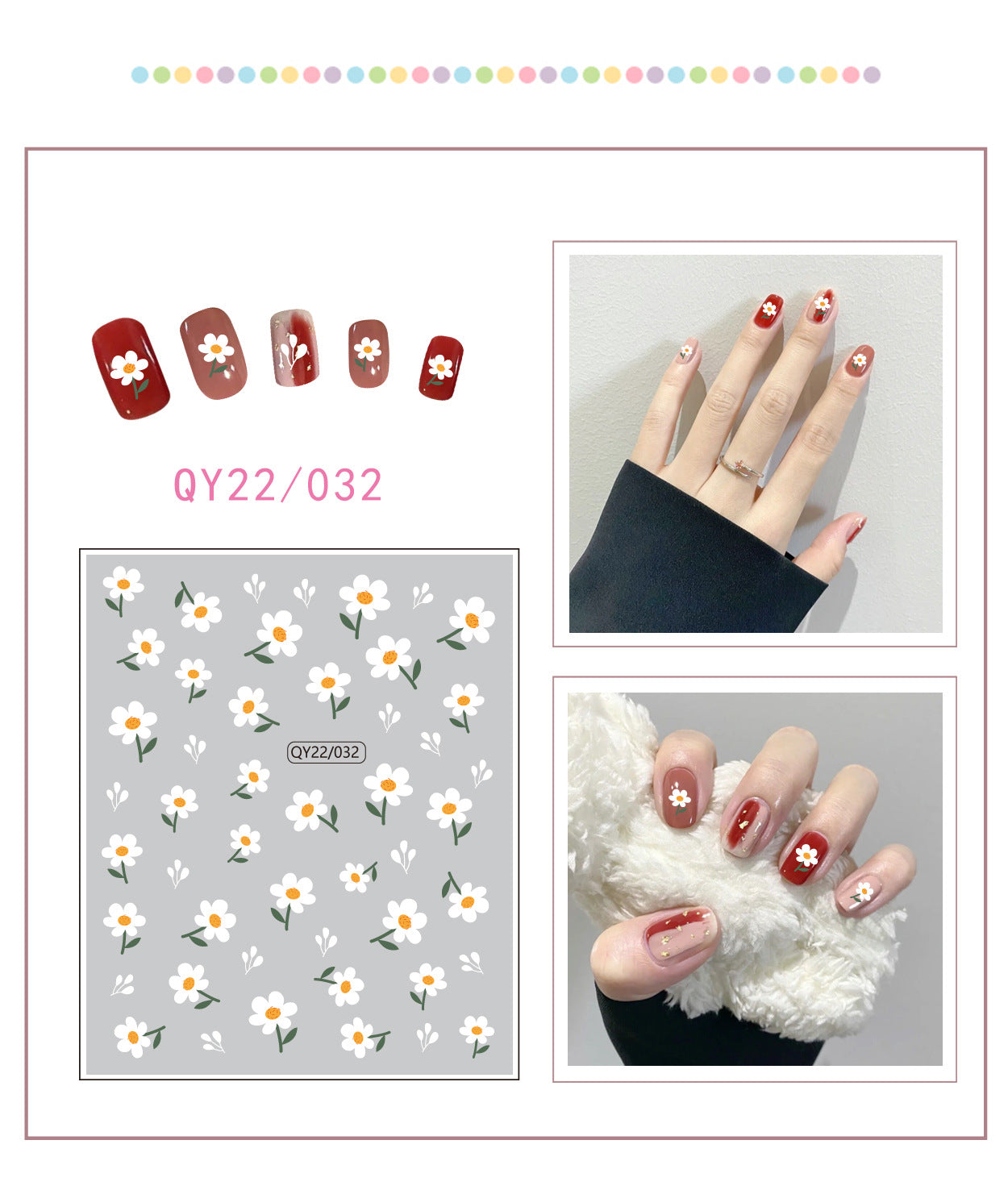 Little Bear Cartoon Cute Animal Unicorn Nail Stickers