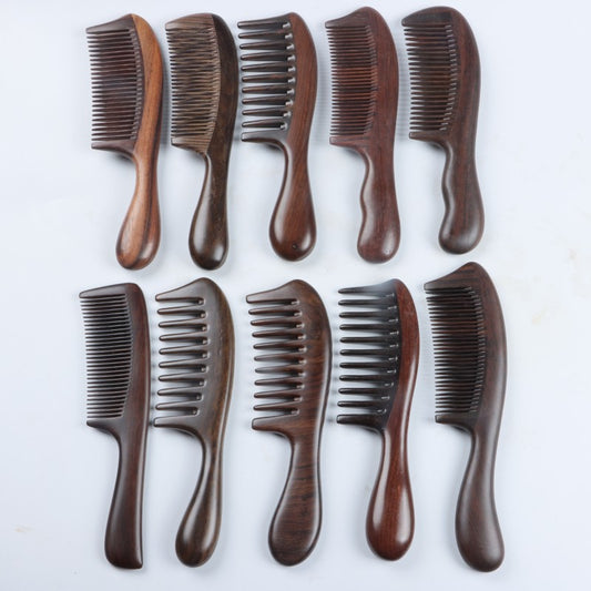 Brosse à cheveux en ébène cm pour modelage de coiffure, manche en boule, brosses et peignes pour cheveux fins