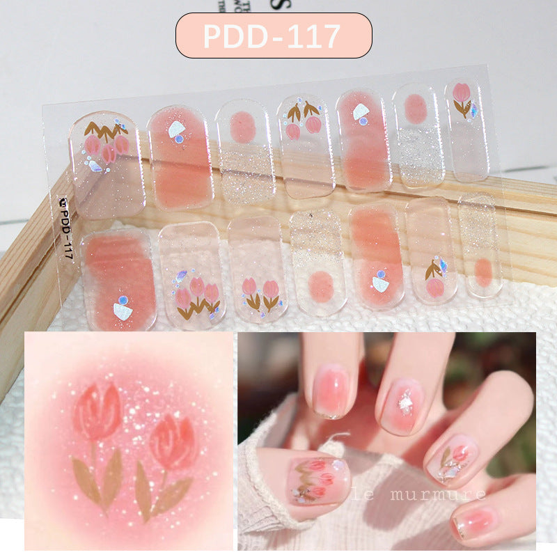 Love Waterproof Durable Applique Finished Patch Nail Art