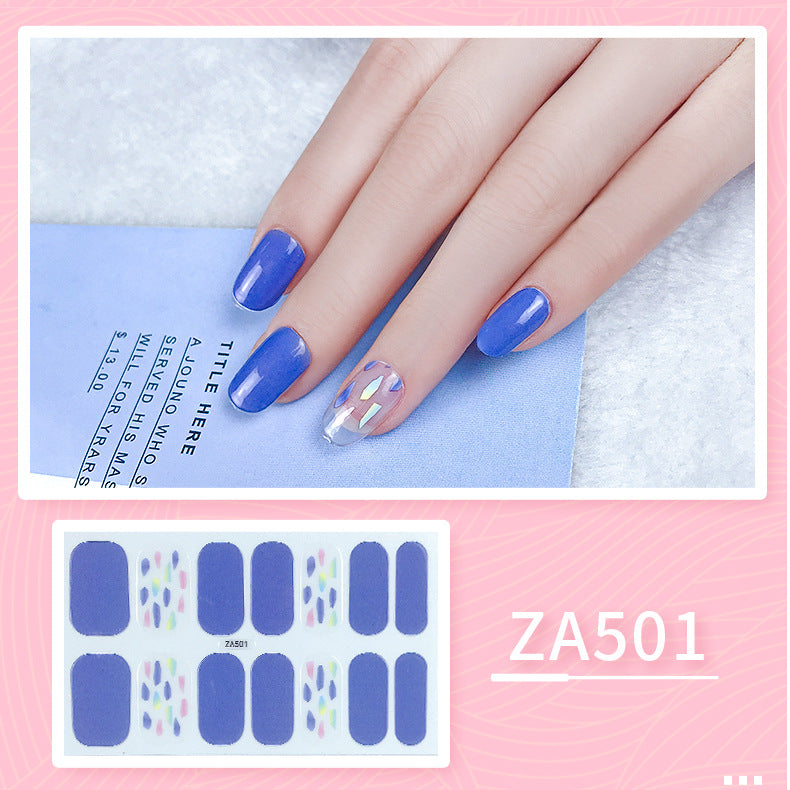 Oil Film Manicure Implement Long Lasting Waterproof Nail Stickers