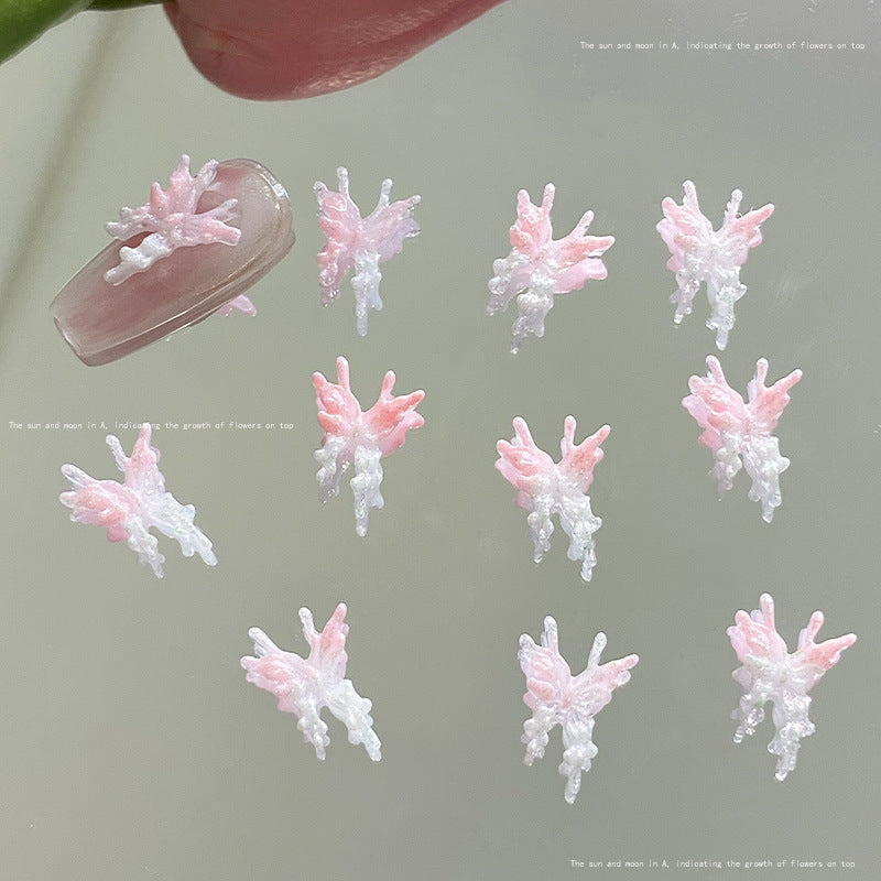 Butterfly Ornament Half Wing Jewelry Sweet Nail Care Nail Art