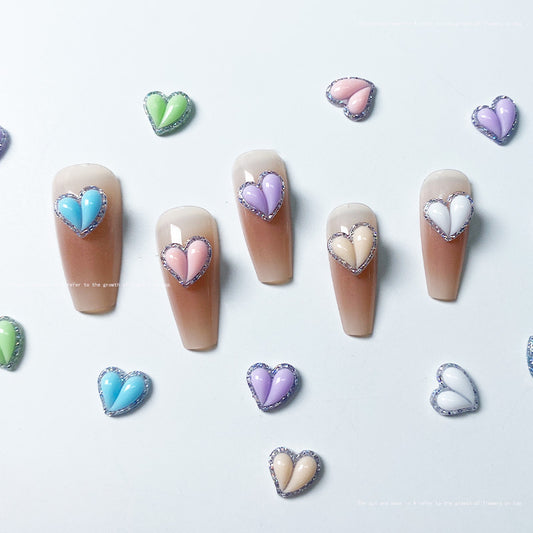 Distributeur de colle en forme de cœur Flash Fart Peach Heart Nail Care Nail Art