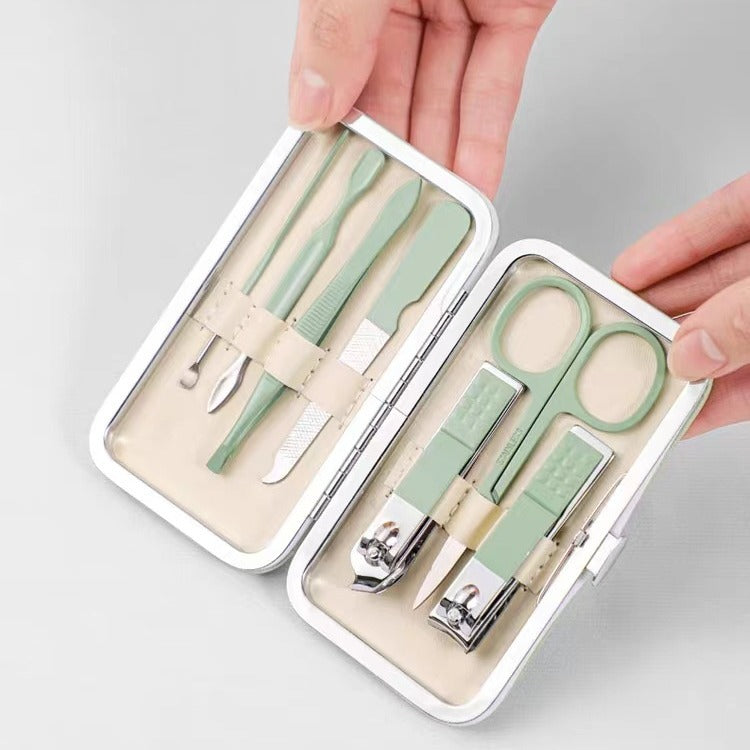 Ensemble d'outils pour ongles, lime à ongles, tondeuse à sourcils, lime à ongles ...