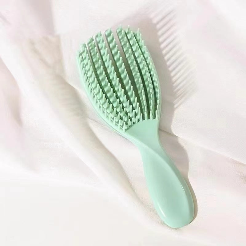 Coquille creuse forme moelleuse coiffure massage méridien pour brosses et peignes à cheveux