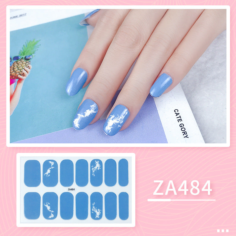 Oil Film Manicure Implement Long Lasting Waterproof Nail Stickers