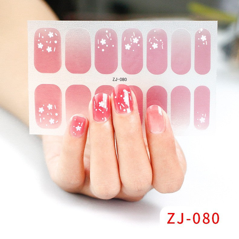 Gel Fresh Waterproof Durable Patch Removable Nail Stickers