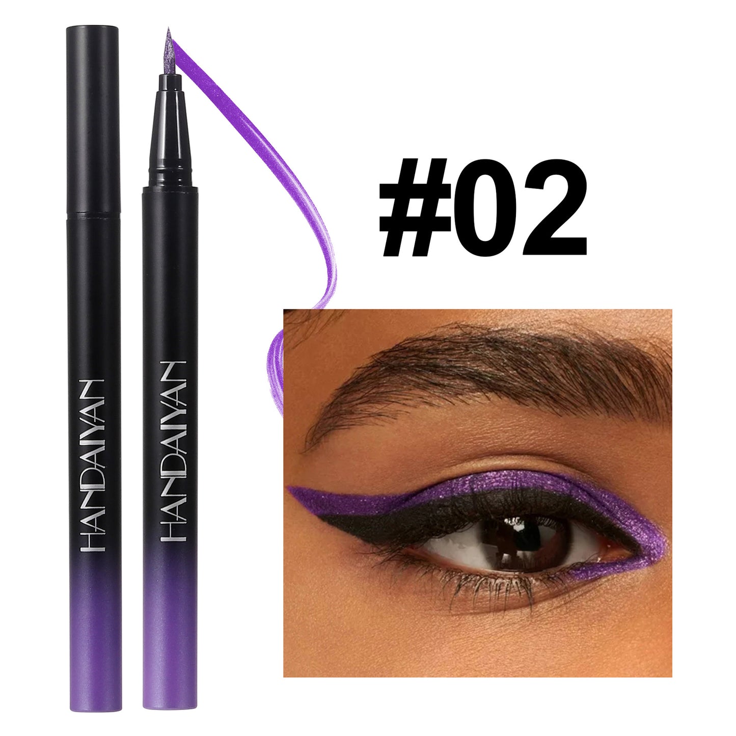 Eyeliner liquide extrêmement fin et durable, imperméable et nacré