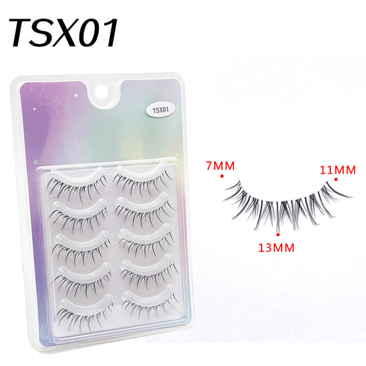 Thai Sheer Root Eyelashes Messy Simulation False Lashes