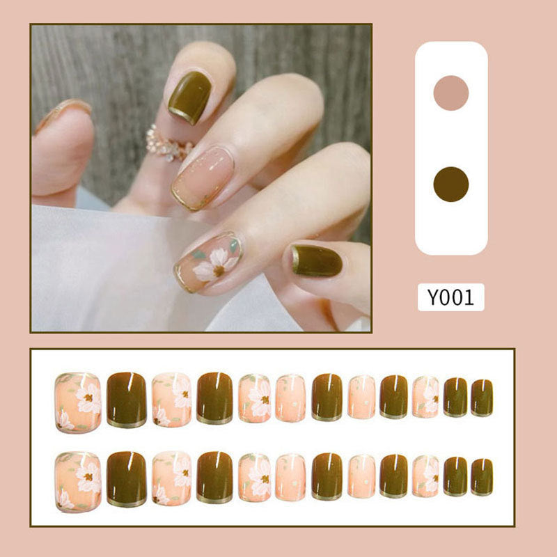 Patch amovible Summer Camellia Manucure Wear Nail Art