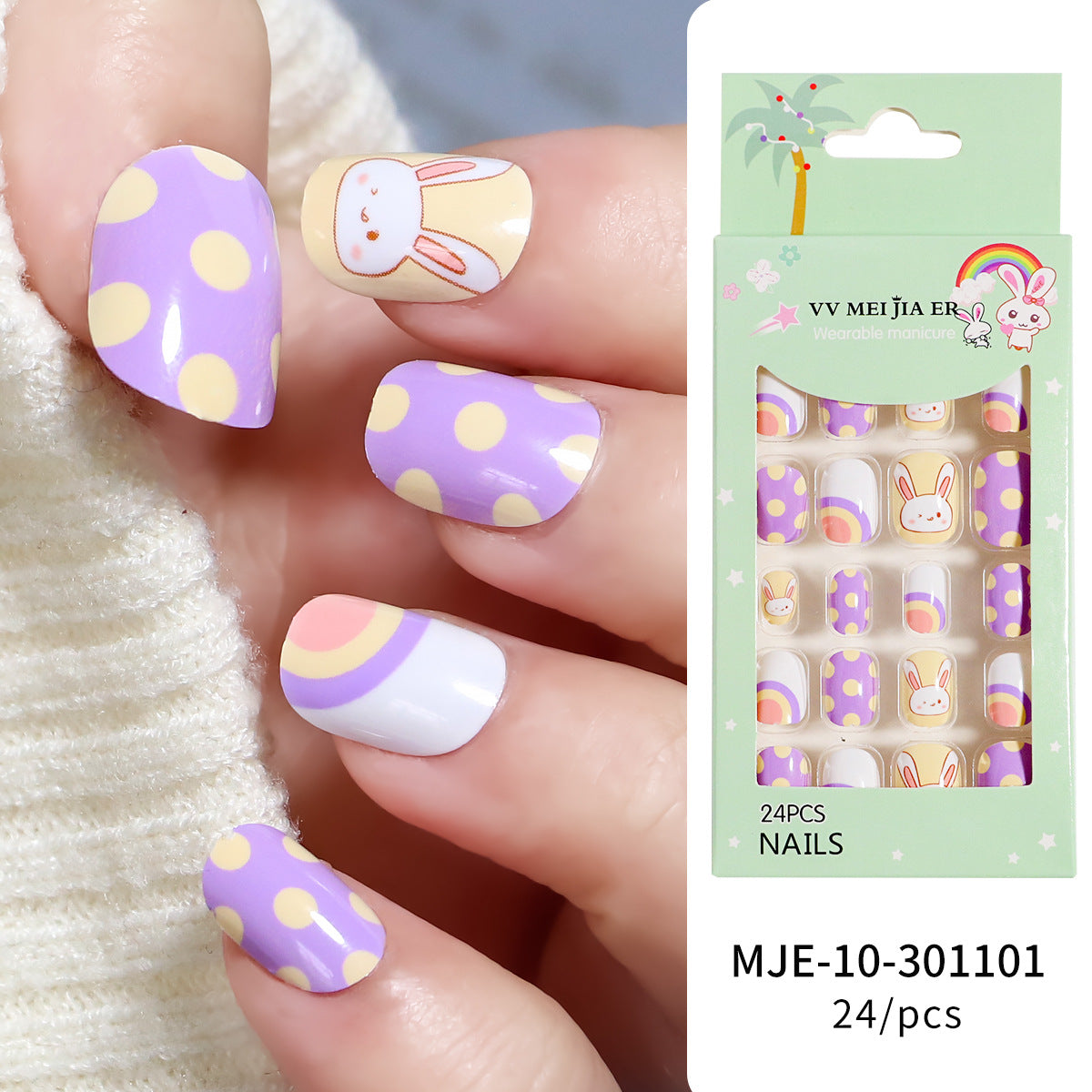 Faux ongles pour enfants en boîte Wear Armor Nail Art