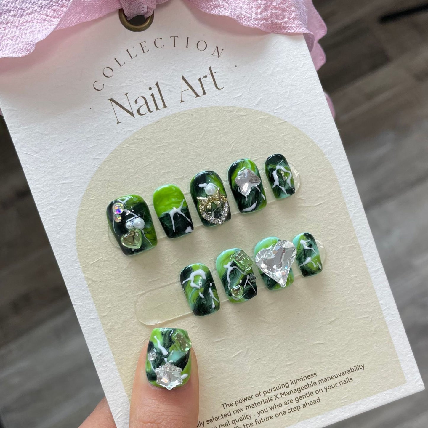 Handmade Wear Collection Fake Nails Removable Nail Stickers