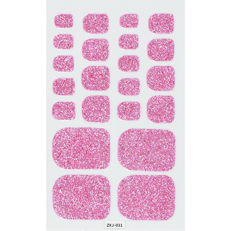 Onion Flash Toe Gradient Cat Foot Nail Stickers