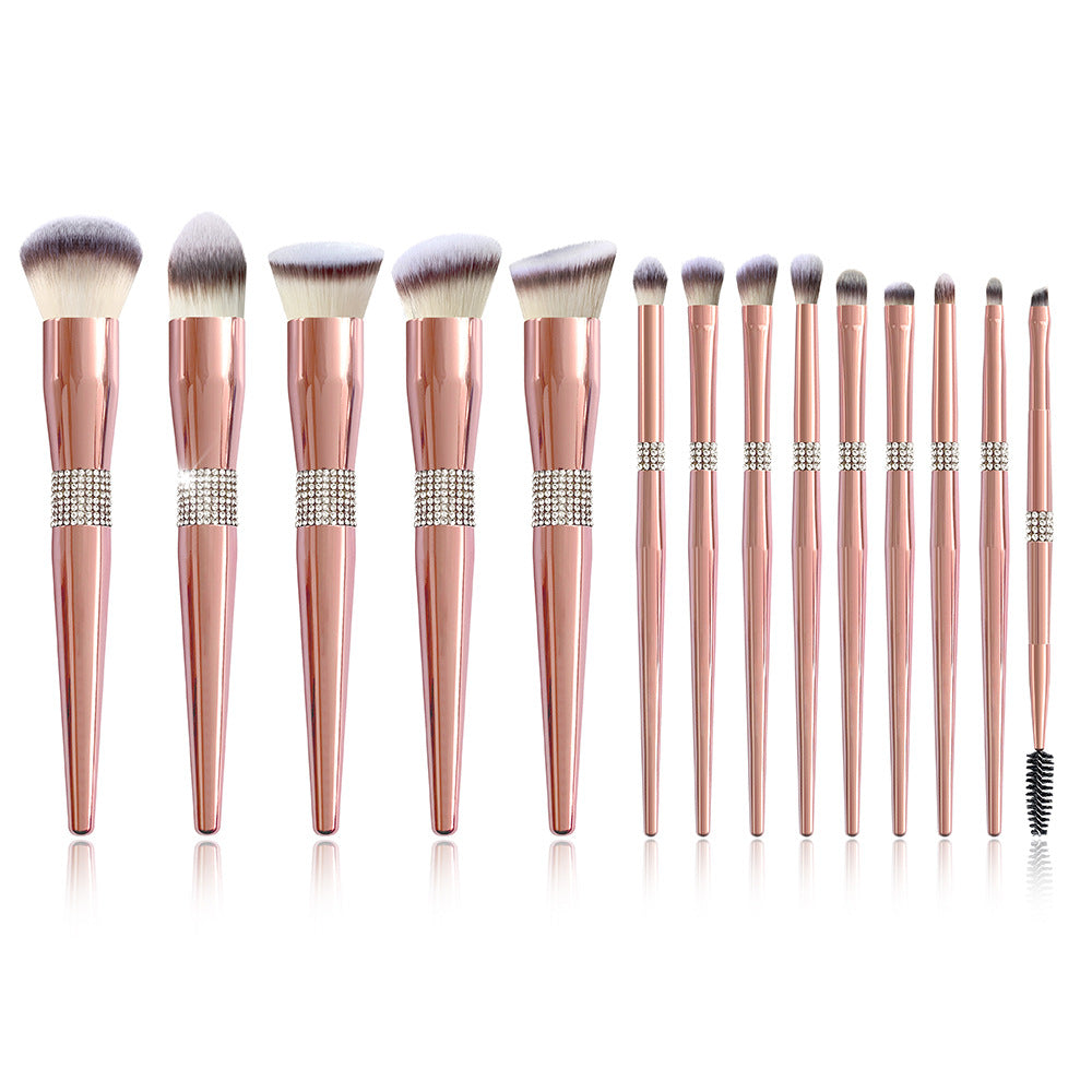 Patent Electroplated Rose Gold Brush Suit Makeup Brushes Accessories