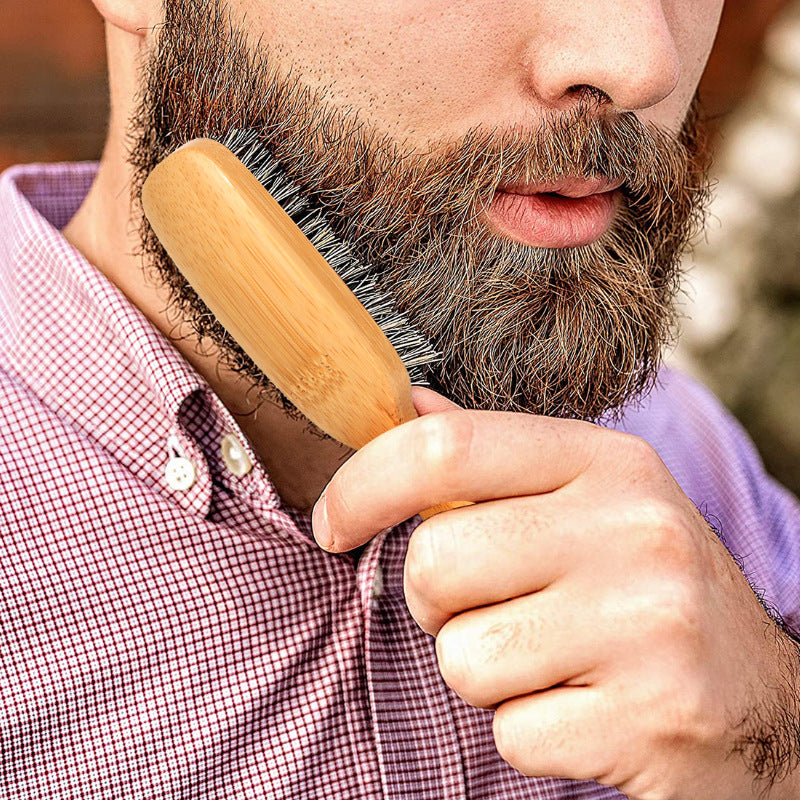 Brosses et peignes à cheveux en bambou pour hommes