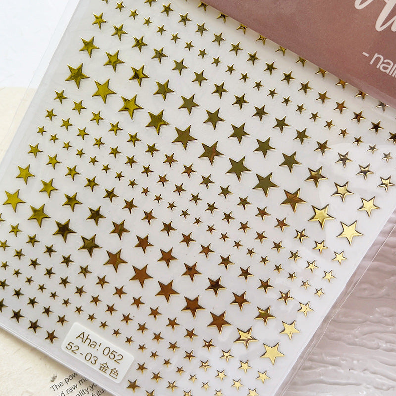 Manicure Adhesive Backing Bow Asterism Back Nail Stickers