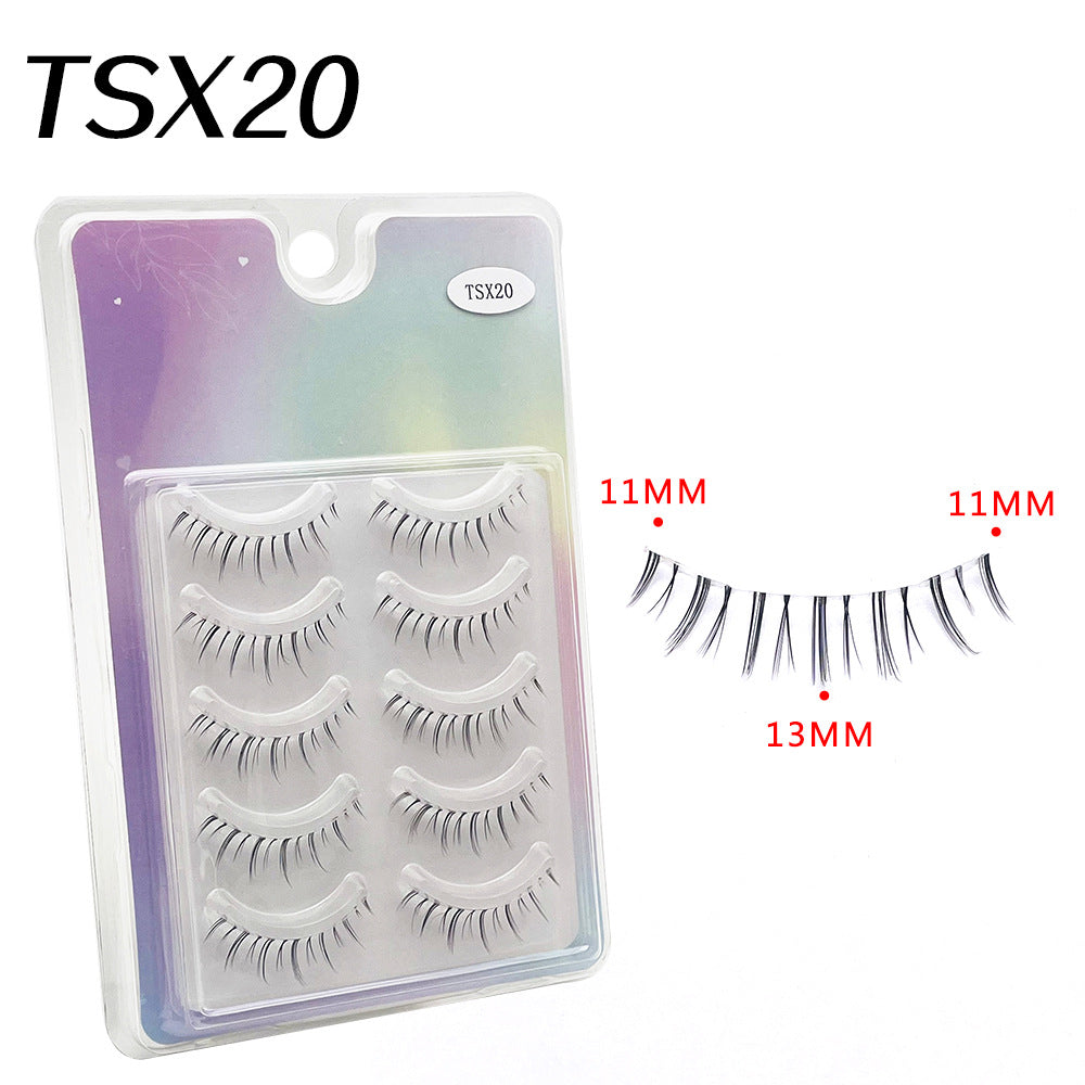 Thai Sheer Root Eyelashes Messy Simulation False Lashes