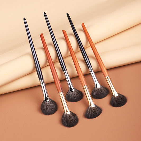 Beauty Tools Fan Brush Highlight Wool Makeup Brushes Accessories