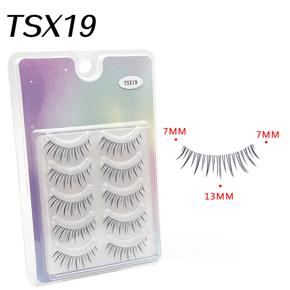 Thai Sheer Root Eyelashes Messy Simulation False Lashes