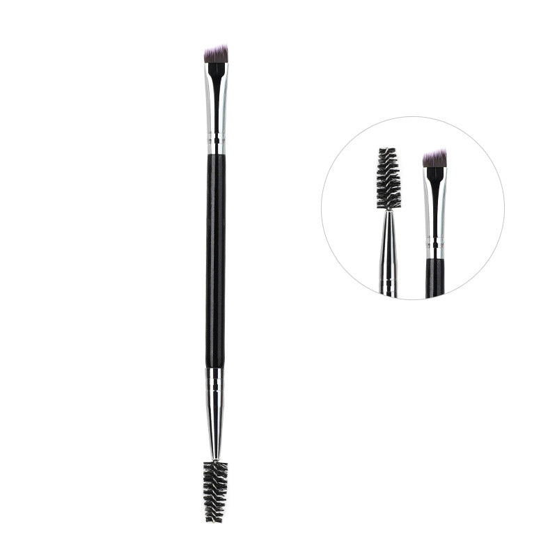 Bevel Double-headed Eyebrow Brush Single Spiral Makeup Brushes Accessories