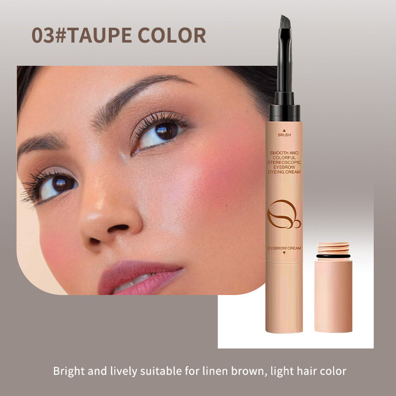 Crème coiffante colorante pour sourcils Waterproof Ne tache pas Lisse Naturel Maquillage des yeux Accessoires