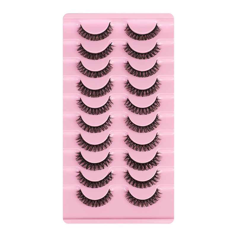 With Dense Curvature Eyelash Pairs Of Chemical Fiber False Lashes