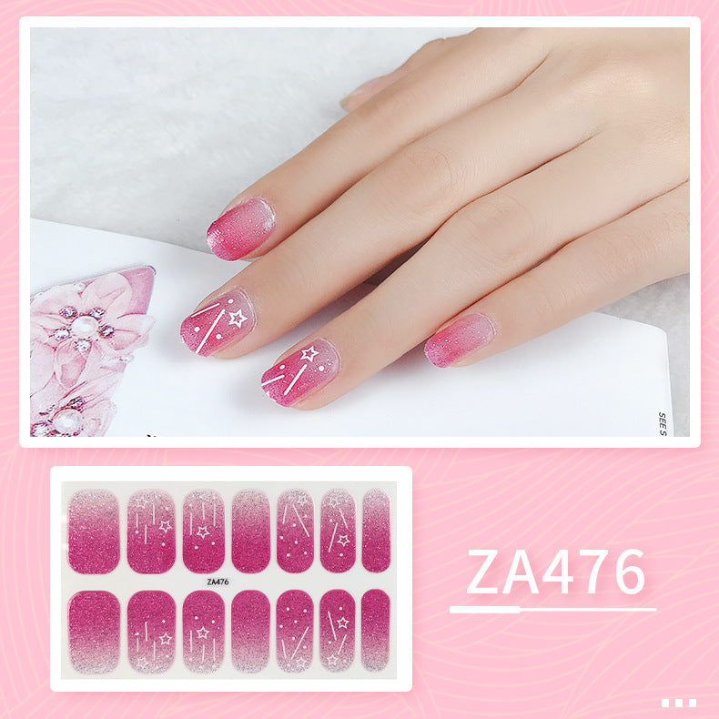 Oil Film Manicure Implement Long Lasting Waterproof Nail Stickers