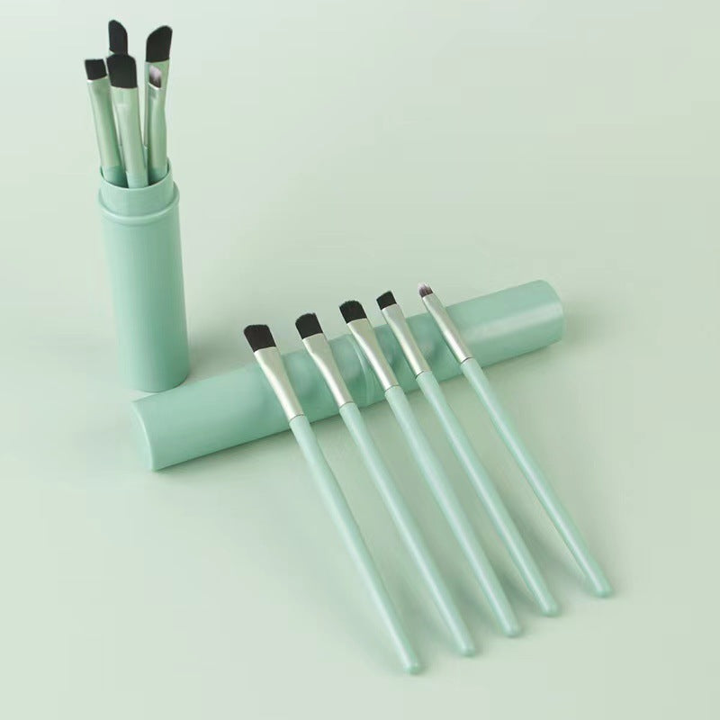 Brosse à barillet pratique pour ombre à paupières, réparation des sourcils, accessoires de maquillage