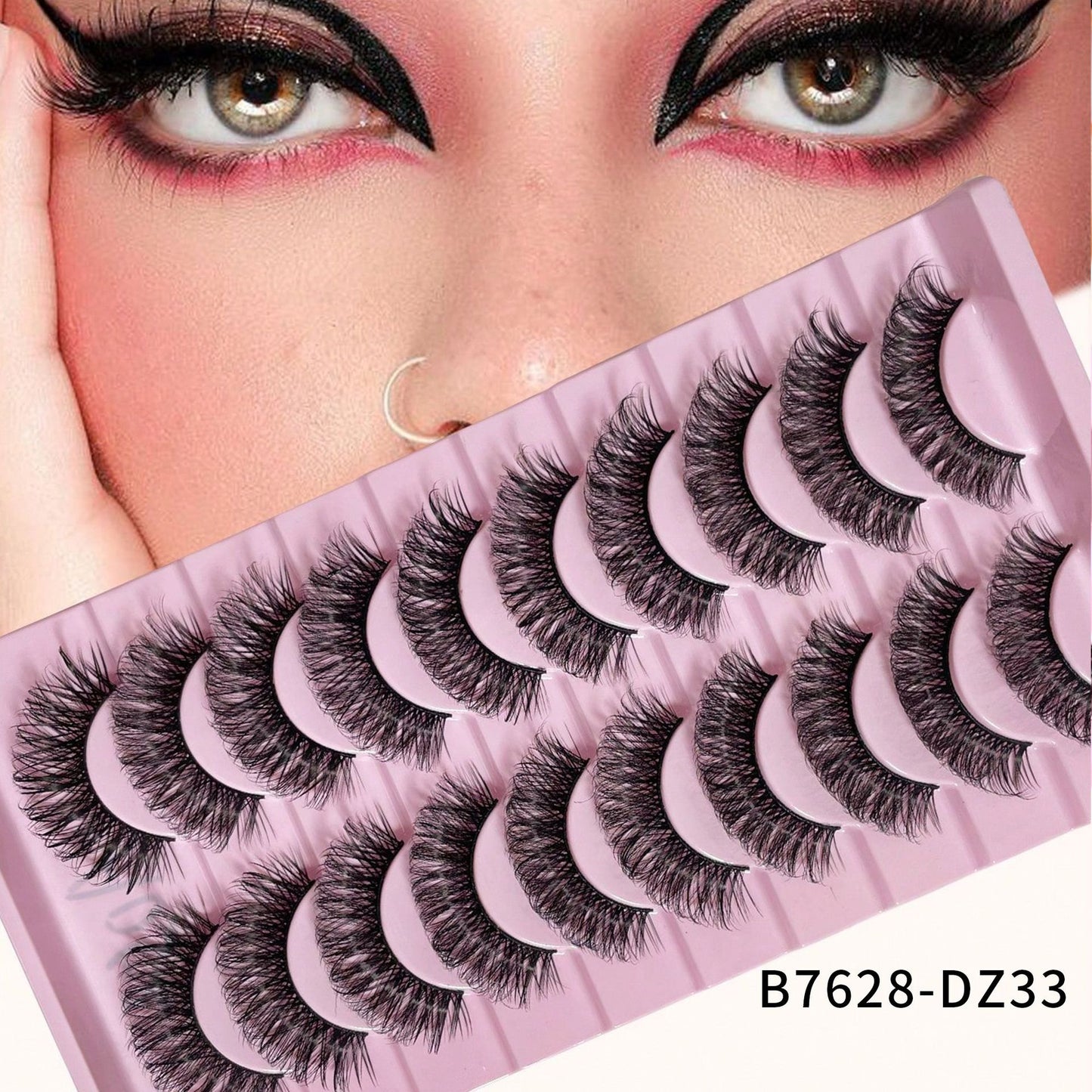 Artificial Mink Simulation One-piece Curling Exaggerated Thick False Lashes