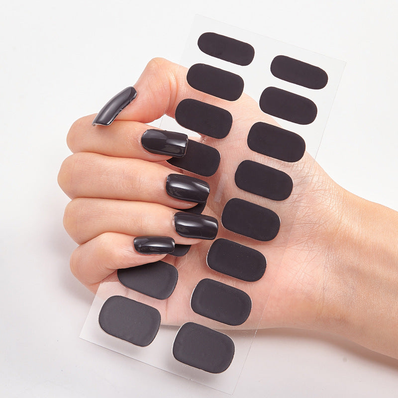 Full Solid Color Small Simple Film Nail Stickers