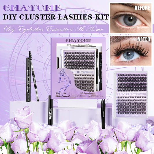 Segmented Eyelashes Box Double-headed Glue Large False Lashes