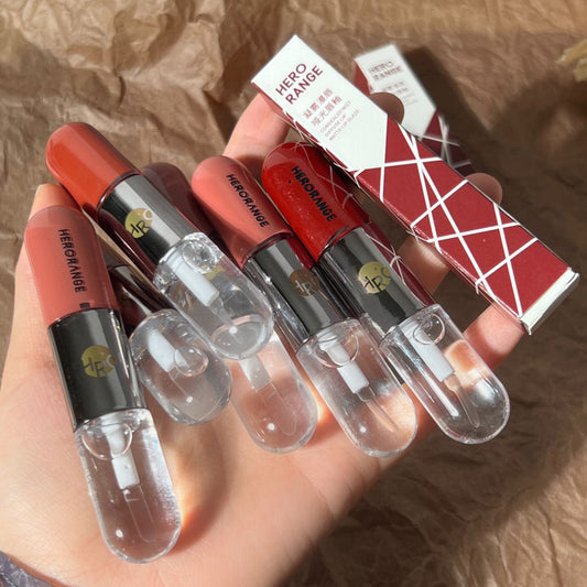 Raincoat Cinnamon Milk Tea Transparent Nude Mirror Full Lipsticks