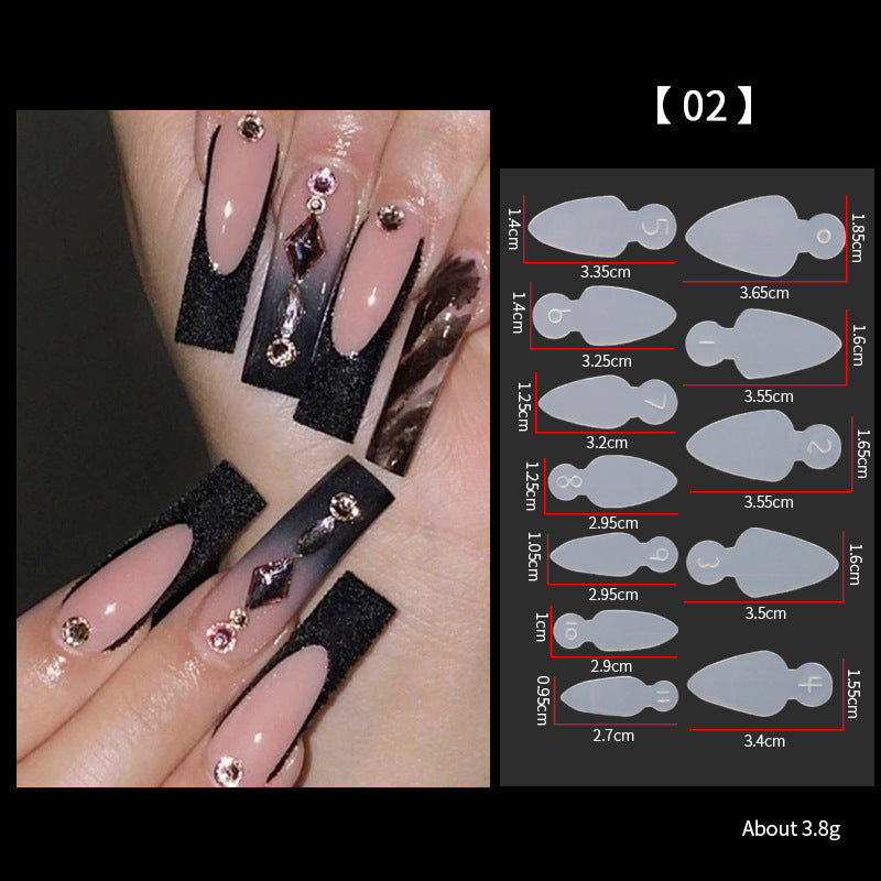 Die Sheet No Paper Tray Extension Nail Stickers