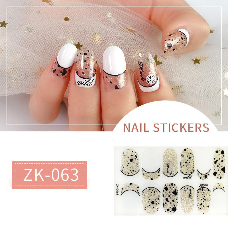 Finger Full Oil Film Manicure Implement Nail Stickers