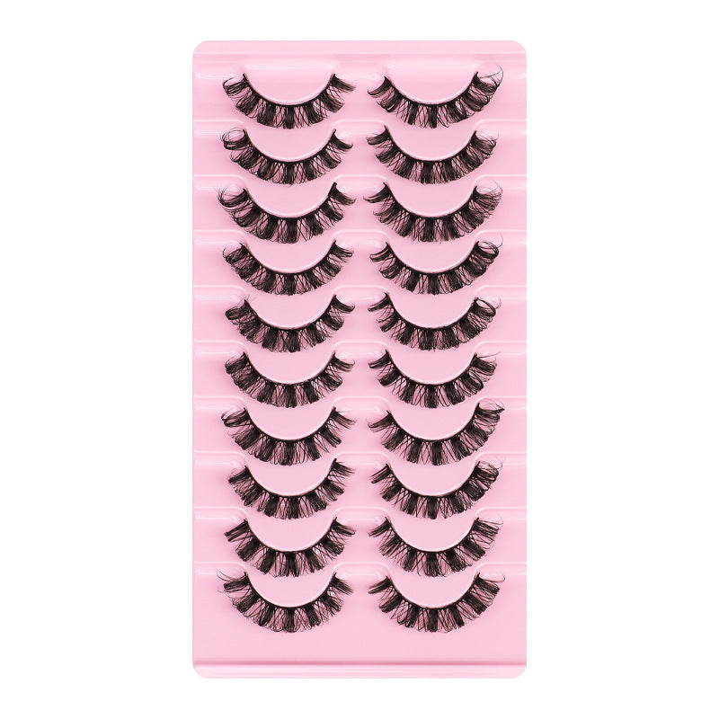 With Dense Curvature Eyelash Pairs Of Chemical Fiber False Lashes